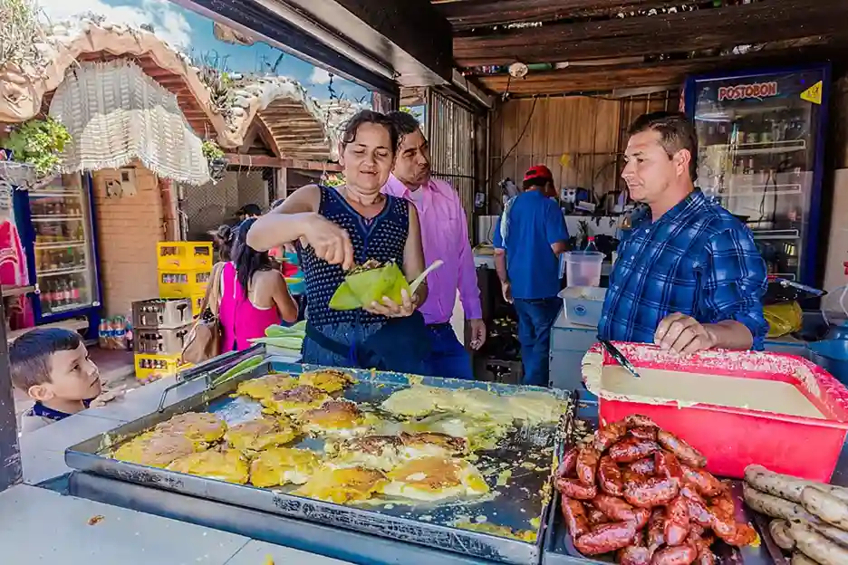 colombian street food crossword clue